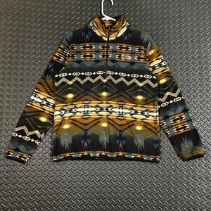 Arctic Image St. Elmo Colorado Geometric Pattern Fleece 1/4 Zip Sweater Men's M
